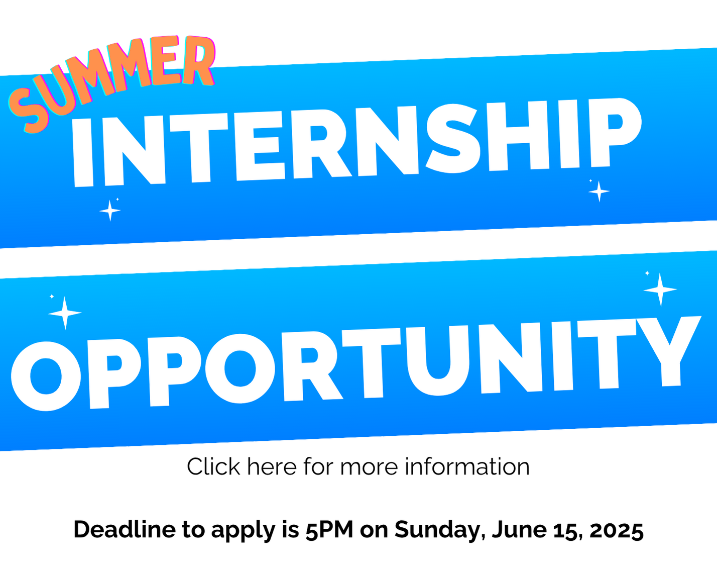 Summer Internship Flyer
