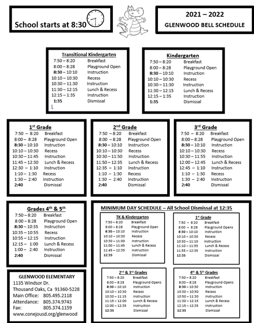 Bell Schedule 